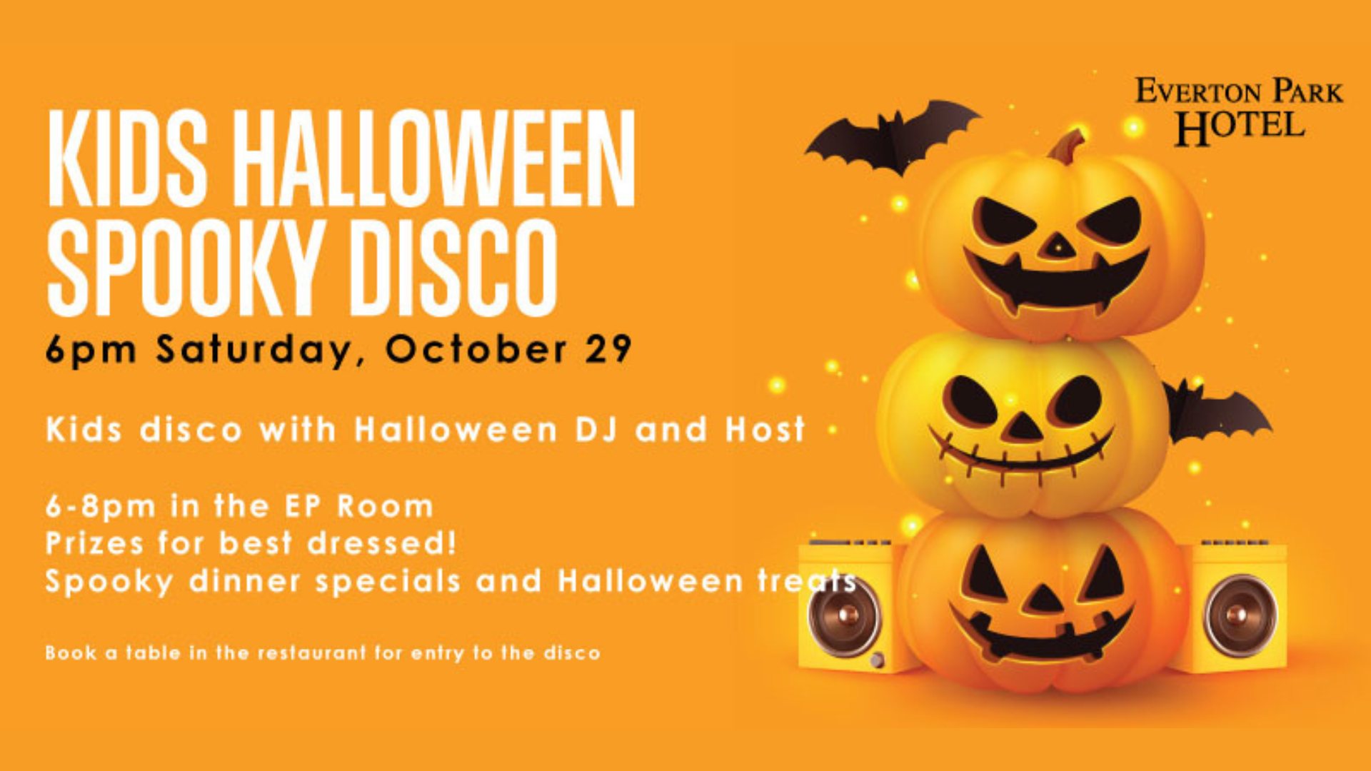 Everton Park Hotel Halloween Spooky Disco